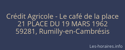 Crédit Agricole - Le café de la place