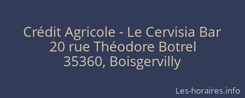 Crédit Agricole - Le Cervisia Bar