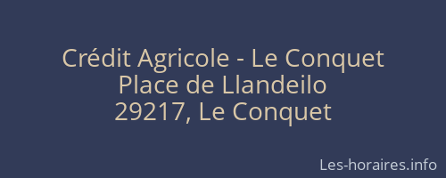 Crédit Agricole - Le Conquet
