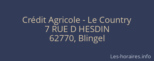 Crédit Agricole - Le Country
