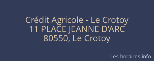 Crédit Agricole - Le Crotoy