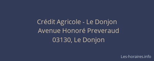 Crédit Agricole - Le Donjon