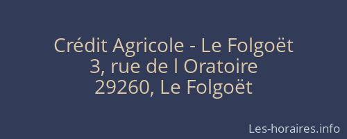 Crédit Agricole - Le Folgoët