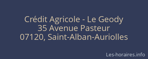 Crédit Agricole - Le Geody