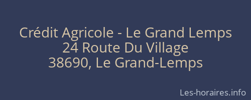 Crédit Agricole - Le Grand Lemps