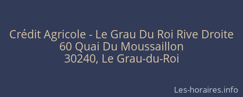 Crédit Agricole - Le Grau Du Roi Rive Droite