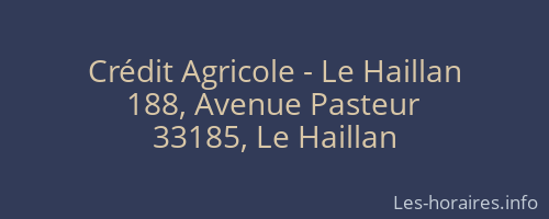 Crédit Agricole - Le Haillan
