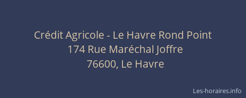 Crédit Agricole - Le Havre Rond Point