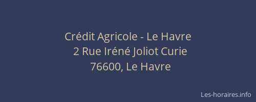 Crédit Agricole - Le Havre