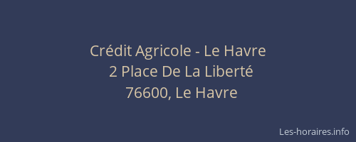 Crédit Agricole - Le Havre