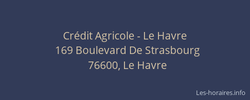 Crédit Agricole - Le Havre
