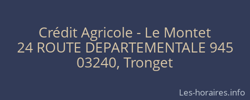 Crédit Agricole - Le Montet