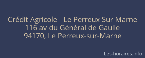 Crédit Agricole - Le Perreux Sur Marne