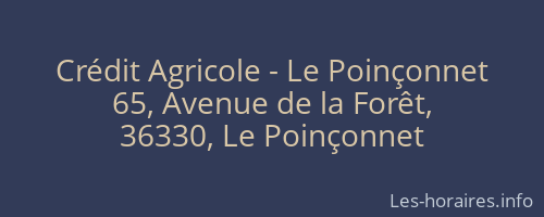 Crédit Agricole - Le Poinçonnet