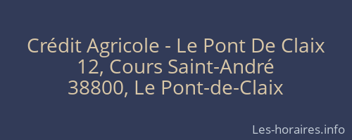 Crédit Agricole - Le Pont De Claix