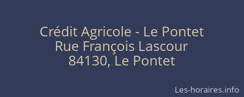 Crédit Agricole - Le Pontet