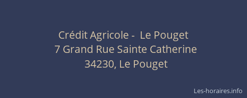 Crédit Agricole -  Le Pouget