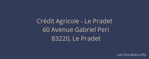 Crédit Agricole - Le Pradet