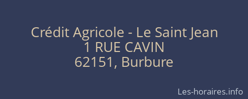 Crédit Agricole - Le Saint Jean