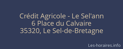 Crédit Agricole - Le Sel'ann