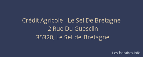 Crédit Agricole - Le Sel De Bretagne