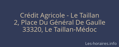 Crédit Agricole - Le Taillan