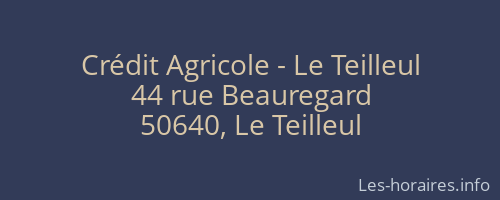 Crédit Agricole - Le Teilleul