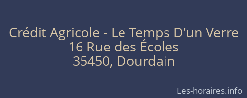 Crédit Agricole - Le Temps D'un Verre