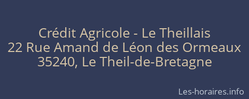 Crédit Agricole - Le Theillais