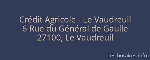 Crédit Agricole - Le Vaudreuil