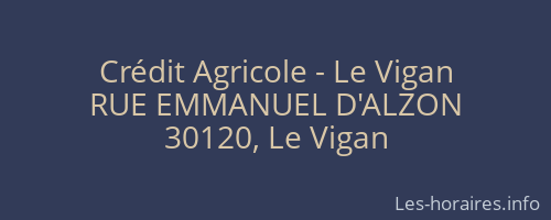 Crédit Agricole - Le Vigan