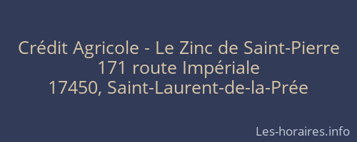 Crédit Agricole - Le Zinc de Saint-Pierre
