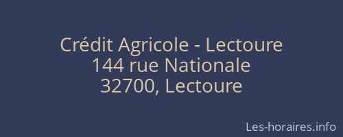 Crédit Agricole - Lectoure