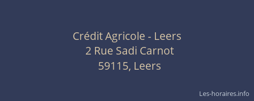 Crédit Agricole - Leers
