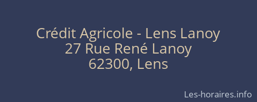 Crédit Agricole - Lens Lanoy
