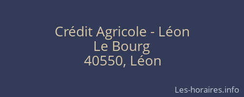 Crédit Agricole - Léon