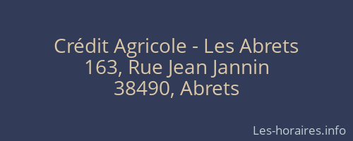 Crédit Agricole - Les Abrets