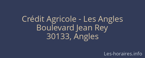 Crédit Agricole - Les Angles