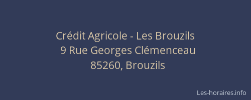 Crédit Agricole - Les Brouzils