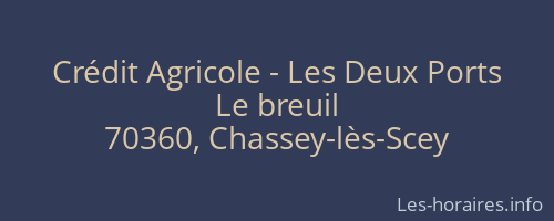 Crédit Agricole - Les Deux Ports