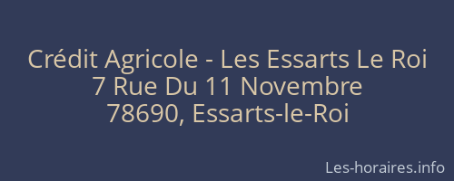Crédit Agricole - Les Essarts Le Roi
