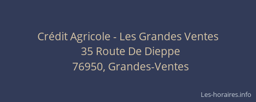 Crédit Agricole - Les Grandes Ventes