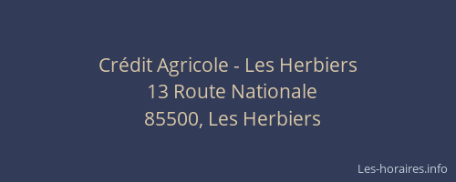 Crédit Agricole - Les Herbiers