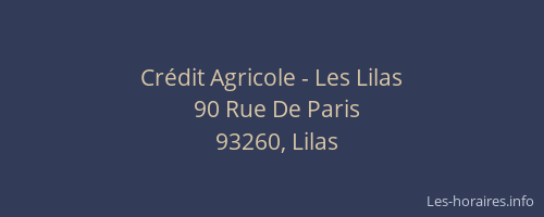 Crédit Agricole - Les Lilas
