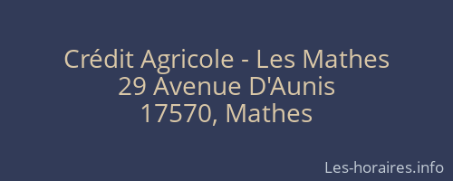 Crédit Agricole - Les Mathes