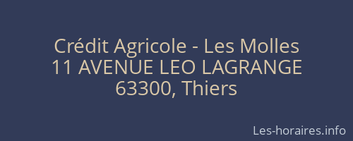 Crédit Agricole - Les Molles