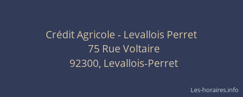 Crédit Agricole - Levallois Perret