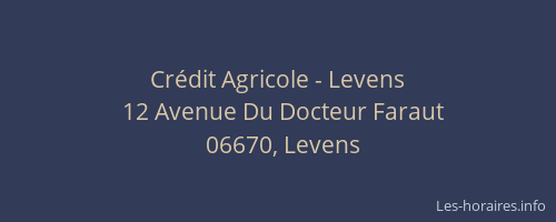 Crédit Agricole - Levens