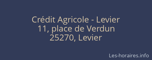 Crédit Agricole - Levier