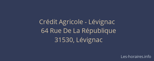 Crédit Agricole - Lévignac